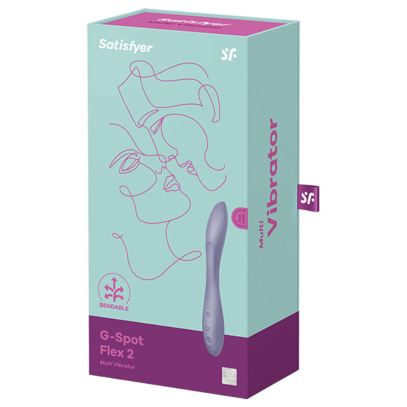 Stimulator G točke Satisfyer - G-Spot Flex 2, vijolična