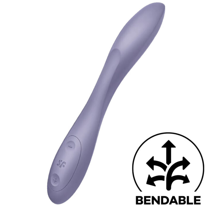 Stimulator G točke Satisfyer - G-Spot Flex 2, vijolična