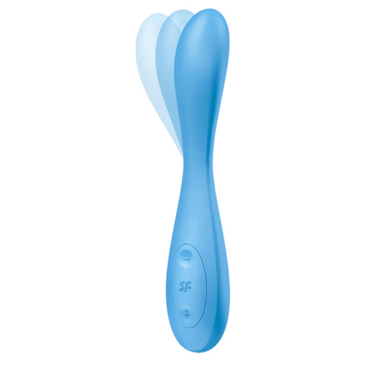 Stimulator G točke Satisfyer - G-Spot Flex 4+, modra
