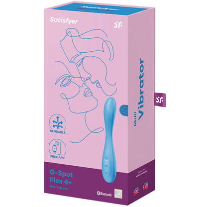 Stimulator G točke Satisfyer - G-Spot Flex 4+, modra