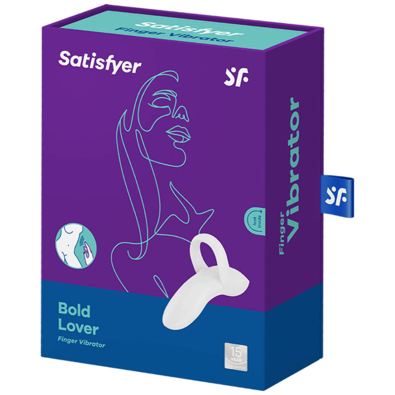 Naprstni vibrator Satisfyer - Bold Lover, bela