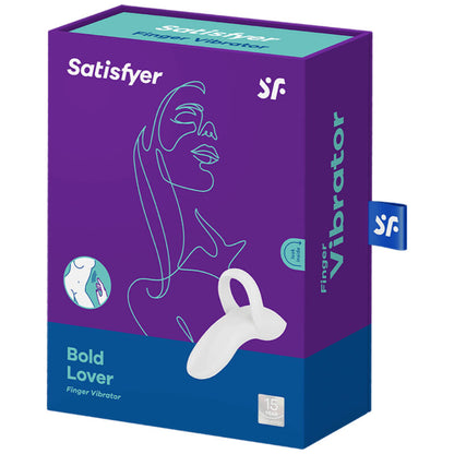 Naprstni vibrator Satisfyer - Bold Lover, bela