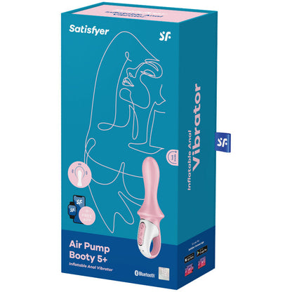 Analni vibrator Satisfyer - Air Pump Booty 5+, roza