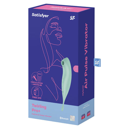 Stimulator klitorisa Satisfyer - Twirling Pro+, rdeča