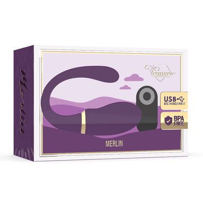 ZAKLAD - MERLIN DVOJNI PARNI VIBRATOR DALJINSKI UPRAVLJALNIK