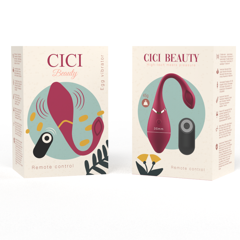 CICI BEAUTY - PREMIUM SILIKONSKI JAJČNI VIBRATOR Z DALJINSKIM UPRAVLJALNIKOM