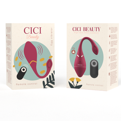 CICI BEAUTY - PREMIUM SILIKONSKI JAJČNI VIBRATOR Z DALJINSKIM UPRAVLJALNIKOM