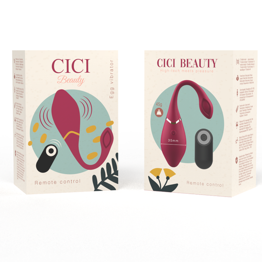 CICI BEAUTY - PREMIUM SILIKONSKI JAJČNI VIBRATOR Z DALJINSKIM UPRAVLJALNIKOM