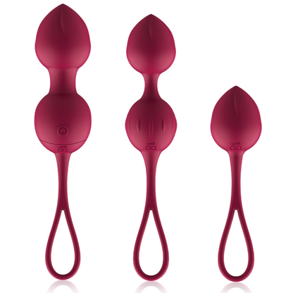CICI LEPOTA - PREMIUM SILIKON 3 VIBRACIJSKE KEGLOVE KROGLICE DALJINSKI UPRAVLJALNIK