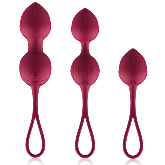 CICI LEPOTA - PREMIUM SILIKON 3 VIBRACIJSKE KEGLOVE KROGLICE DALJINSKI UPRAVLJALNIK