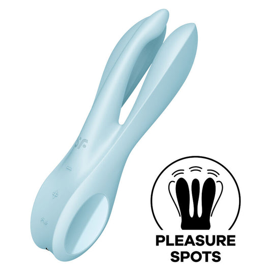 Stimulator klitorisa Satisfyer - Threesome 1, modra