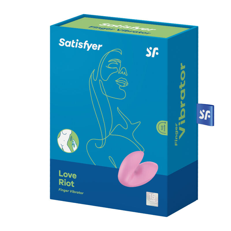 Naprstni vibrator Satisfyer - Love Riot, vijolična