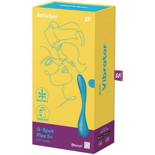 Stimulator G točke Satisfyer - G-Spot Flex 5+, modra