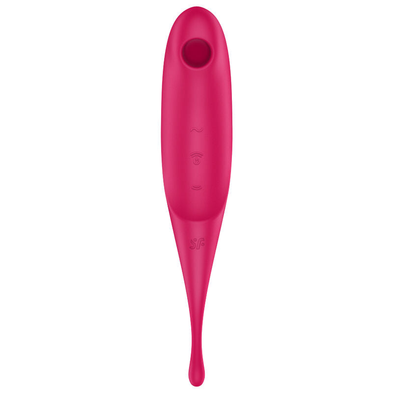 Stimulator klitorisa Satisfyer - Twirling Pro, rdeča