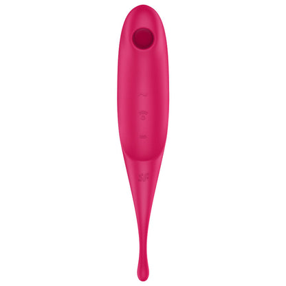 Stimulator klitorisa Satisfyer - Twirling Pro, rdeča