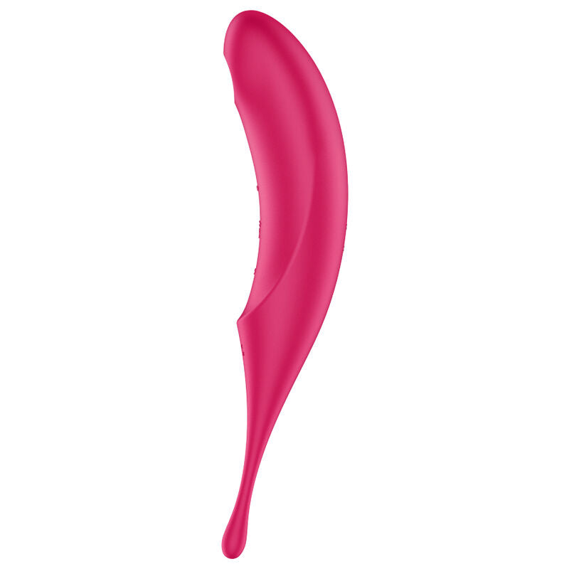 Stimulator klitorisa Satisfyer - Twirling Pro, rdeča