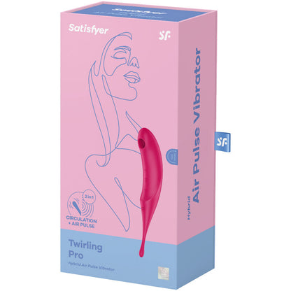 Stimulator klitorisa Satisfyer - Twirling Pro, rdeča