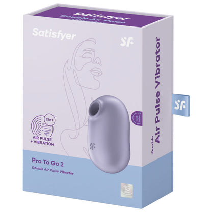 Stimulator klitorisa Satisfyer - Pro To Go 2, vijolična