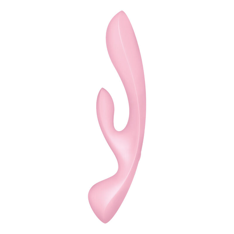 Zajčji vibrator Satisfyer - Tripple Oh, roza