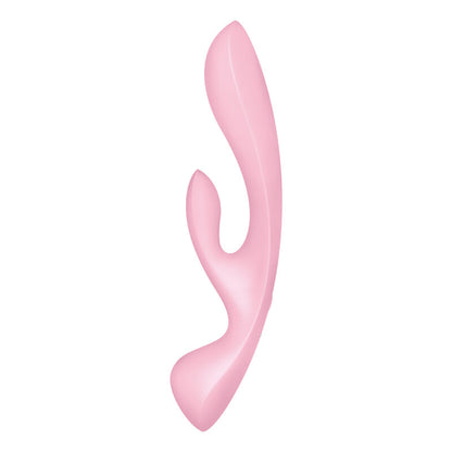 Zajčji vibrator Satisfyer - Tripple Oh, roza