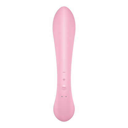 Zajčji vibrator Satisfyer - Tripple Oh, roza