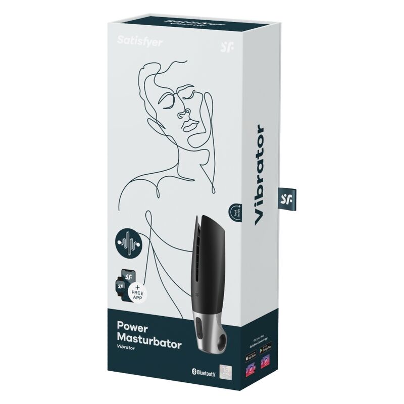 Masturbator Satisfyer - Power Masturbator, črna