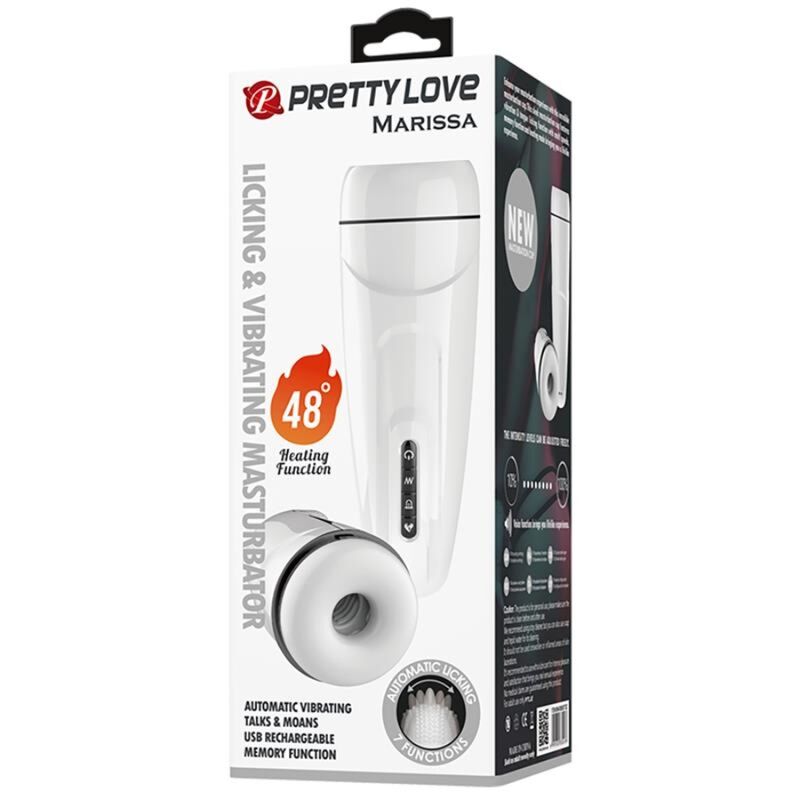 PRETTY LOVE - MARISSA MALE MASTURBATOR VIBRATION, HEAT, VOICE AND STIMULATING WAVES