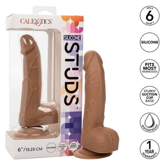 CALEXOTICS - SILIKONSKI ČEPKI 15,24 CM RJAVI