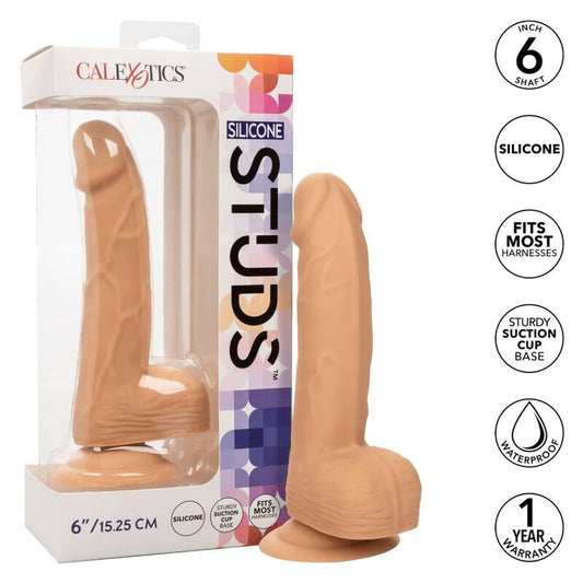 CALEXOTICS - SILIKONSKI ČEPKI 15,24 CM KOŽA