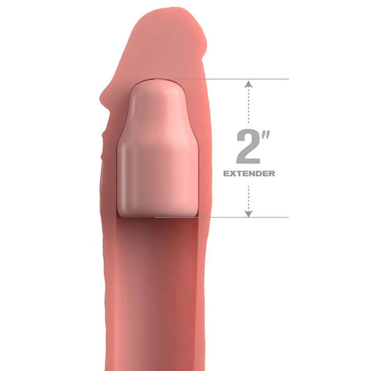 FANTAZIJA X- NAPETOSTI - PIPEDREAMS ROKAV 20,32 CM + 5,00 CM PALČNI ČEP KOŽE