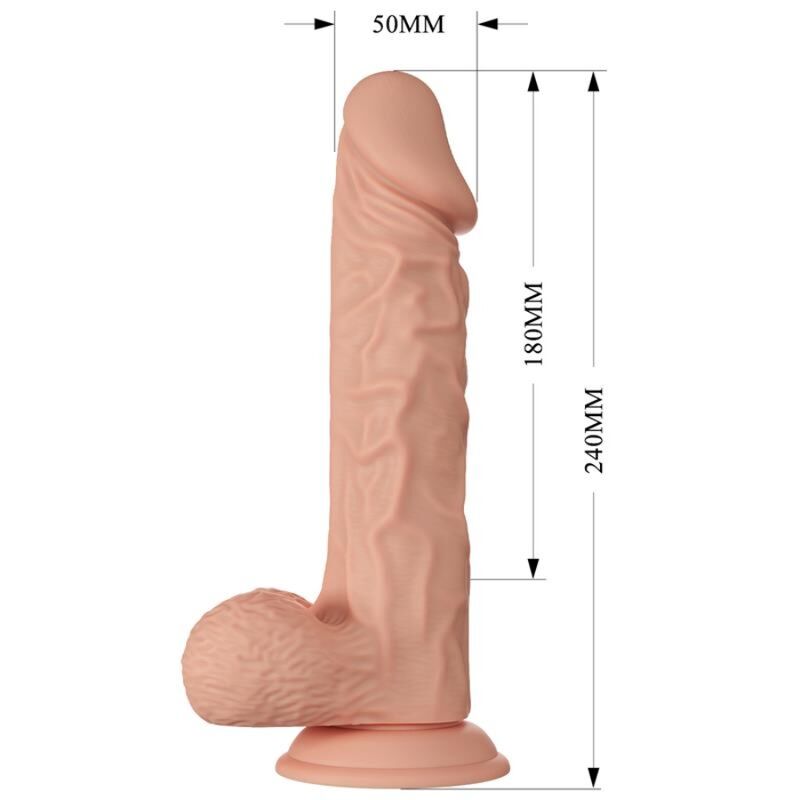BAILE - BEAUTIFUL ENCOUNTER BURAQ PRILAGODLJIV REALISTIČEN DILDO 24 CM NARAVNI