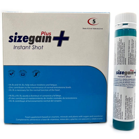 Shoti za boljšo erekcijo 500cosmetics - Sizegain Plus, 5 enot