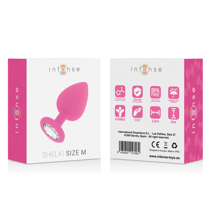 Analni čep Intense - Shelki M, roza