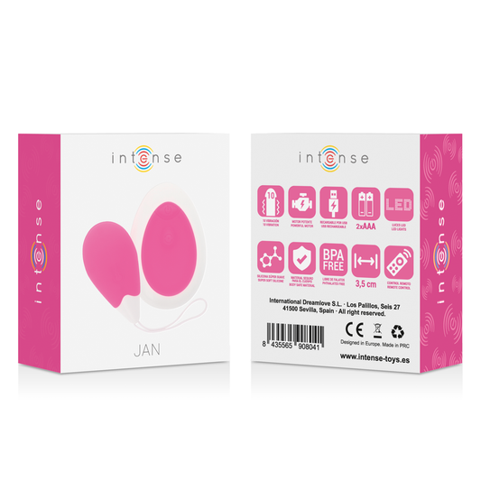 INTENZIVNO - JAN JAJCE VIBRATOR DALJINSKI UPRAVLJALNIK ROZA