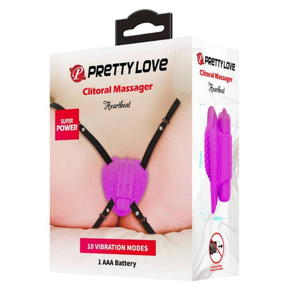 PRETTY LOVE - MASAŽNI PRIPOMOČEK ZA KLITORIS S SRČNIM UTRIPOM 10 VIBRACIJSKIH NAČINOV VIJOLIČNA