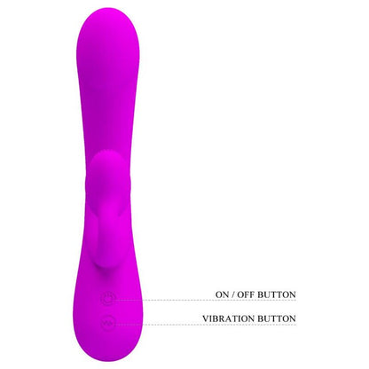 LEPA LJUBEZEN - ISKREN VIBRATOR IN VALOVI ZA STIMULACIJO KLITORISA VIJOLIČNI SILIKON