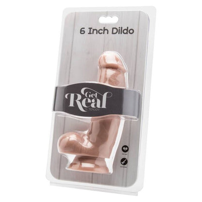 GET REAL - DILDO 12 CM S KROGLICAMI KOŽE