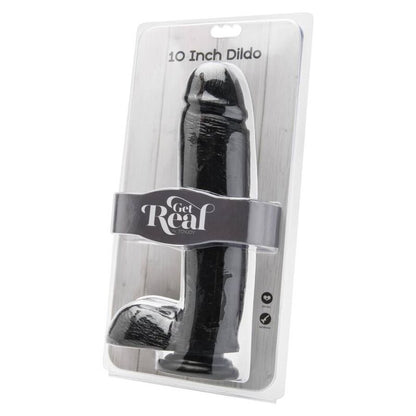 GET REAL - DILDO 25,5 CM S KROGLICAMI ČRN
