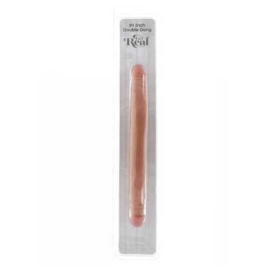 GET REAL - DVOJNI DONG 35 CM KOŽA