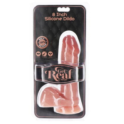 GET REAL - SILIKONSKI DILDO 20,5 CM S KROGLICAMI