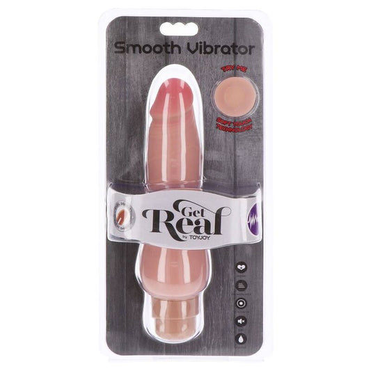 GET REAL - GLADKA VIBRACIJSKA KOŽA Z DVOJNO GOSTOTO
