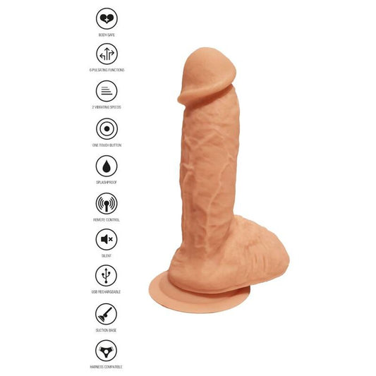 GET REAL - SILIKONSKI VIBRACIJSKI DILDO SKIN