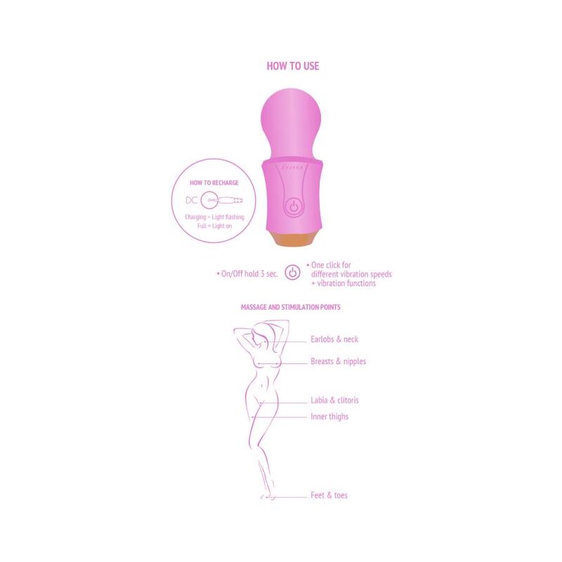 Manjši vibrator XOCOON - The Traveller Wand, roza