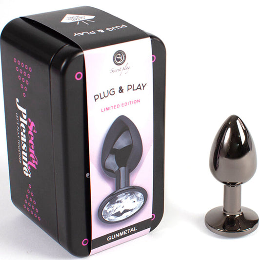 Analni čep Secretplay - Gunmetal S, 7 cm