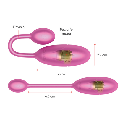 ONINDER - VIBRACIJSKO JAJCE DENVER ROZA 7 X 2,7 CM BREZPLAČNA APLIKACIJA
