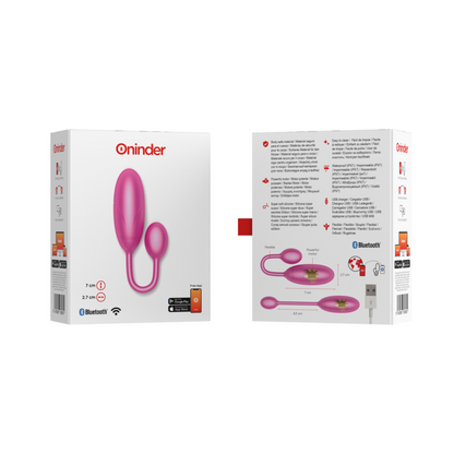 ONINDER - VIBRACIJSKO JAJCE DENVER ROZA 7 X 2,7 CM BREZPLAČNA APLIKACIJA