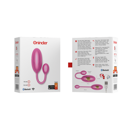 ONINDER - TOKIJSKO VIBRACIJSKO JAJCE ROZA 7,5 X 3,2 CM BREZPLAČNA APLIKACIJA
