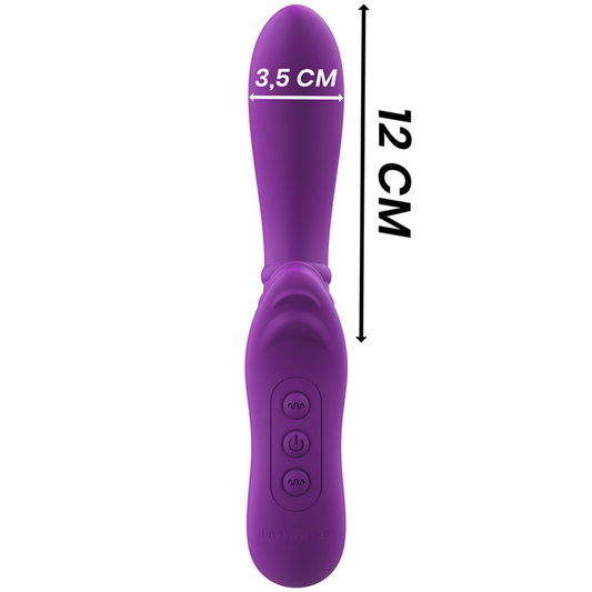 INTENZIVEN - HARRY PRILAGODLJIV VIBRATOR Z VIJOLIČNIM JEZIKOM
