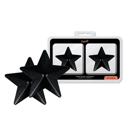 Nipple covers Coquette Chic Desire Black Stars