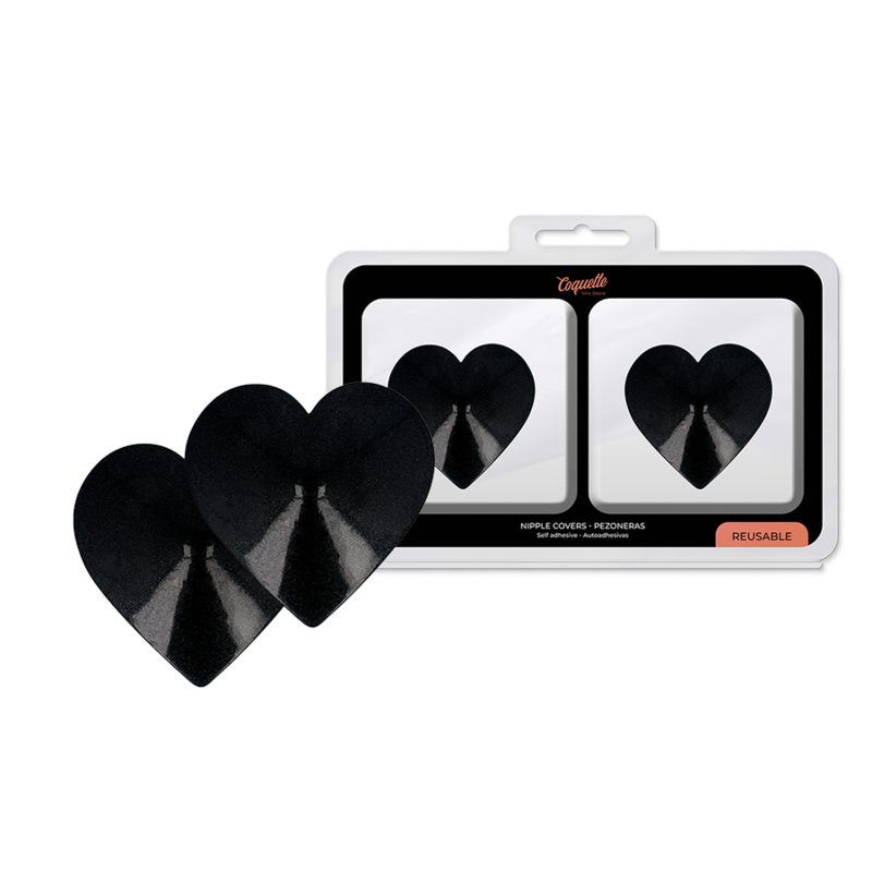 Nipple covers Coquette Chic Desire Black Hearts